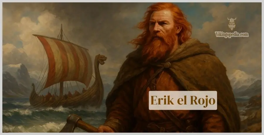 vikingo pelirrojo frente a barco