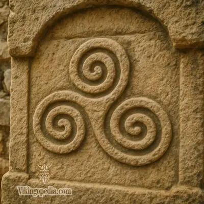 Trisquel celta en piedra