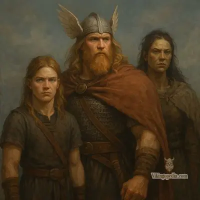 familia de magni thor y járnsaxa