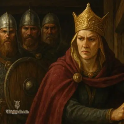 Reina vikinga conjurando