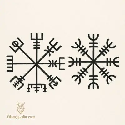 Vegvísir y Helm of Awe comparados